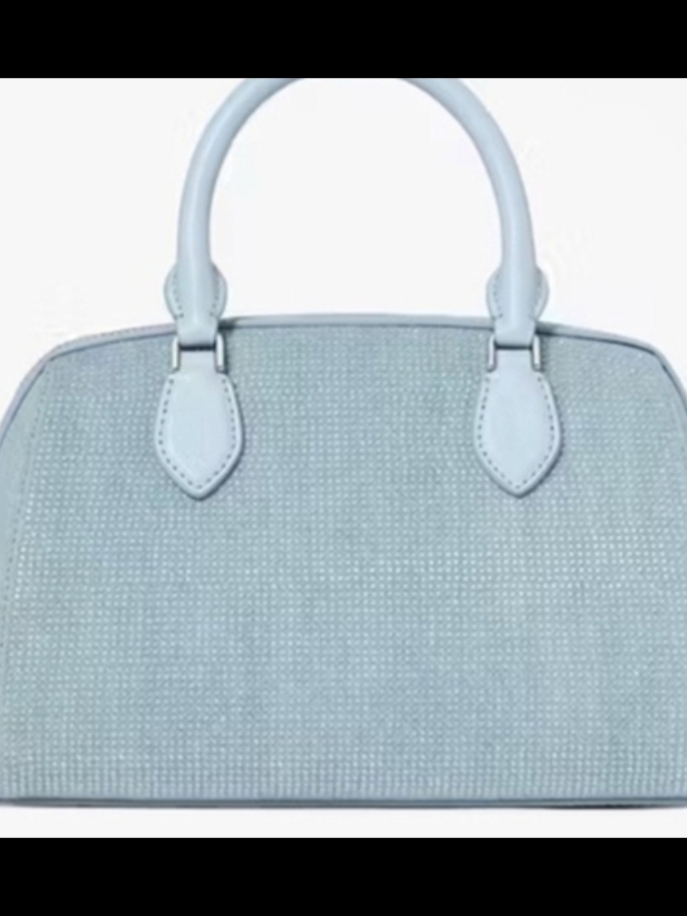 Kate Spade Madlison Crystal-Embellished Denim Satchel w Detachable Strap NWT - Picture 6 of 9